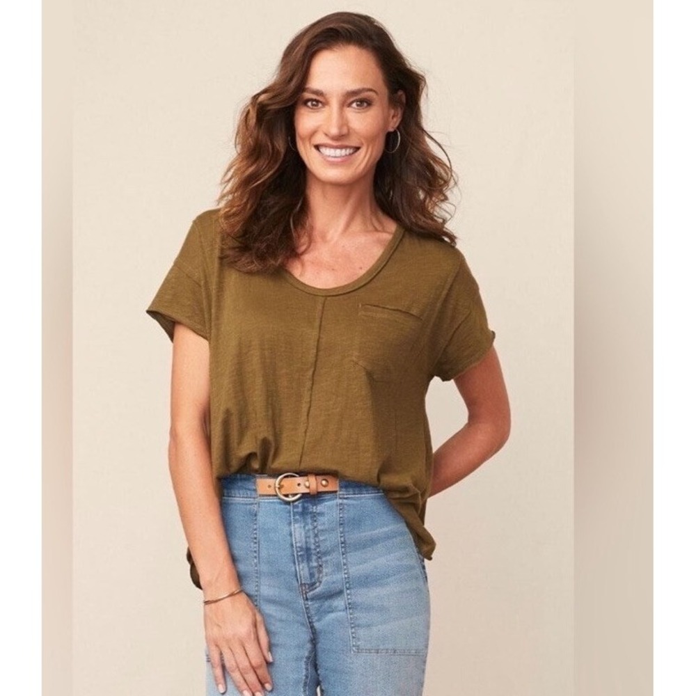 Matilda Jane Good Hart GH Pine Creek Pocket Tee size Large New